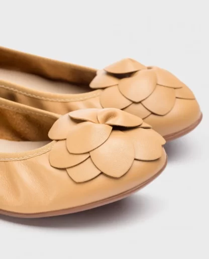 Wonders Bailarina Praga Marron Sand Flash Sale