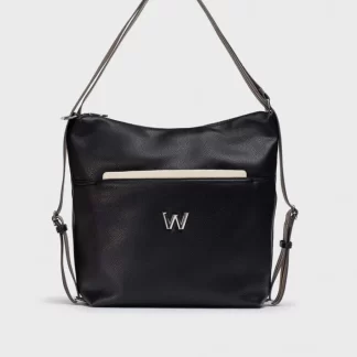 Wonders Bolso Amatista Bicolor Negro Negro/Crea Sale