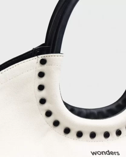 Wonders Bolso Baggy Blanco Crudo/Negr Flash Sale
