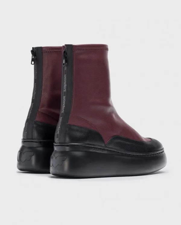 Wonders Botin Yuri Burdeos Negro/Vino Clearance