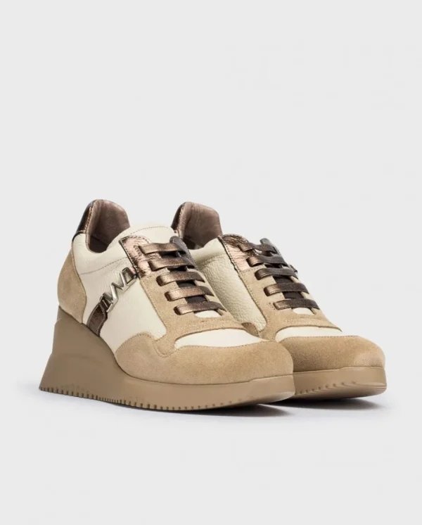 Wonders Deportivas Eva Beige Bei/Cre/Or Cheap