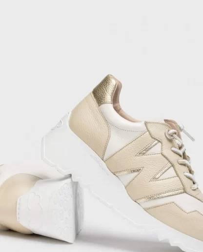 Wonders Deportivas Kyoto Bicolor Cream/Off Fashion