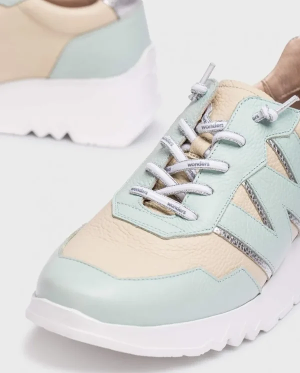 Wonders Deportivas Kyoto Bicolor Aqua/Cream Discount