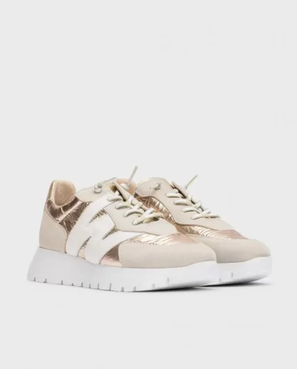 Wonders Deportivas Oslo Beige Beig/Plati Cheap