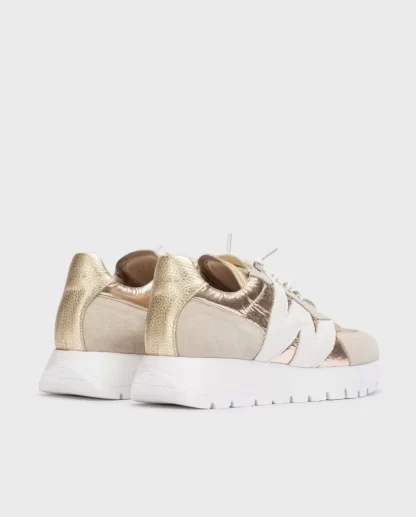 Wonders Deportivas Oslo Beige Beig/Plati Cheap
