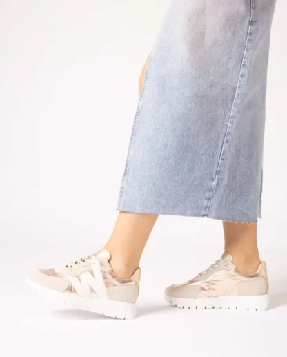 Wonders Deportivas Oslo Beige Beig/Plati Cheap