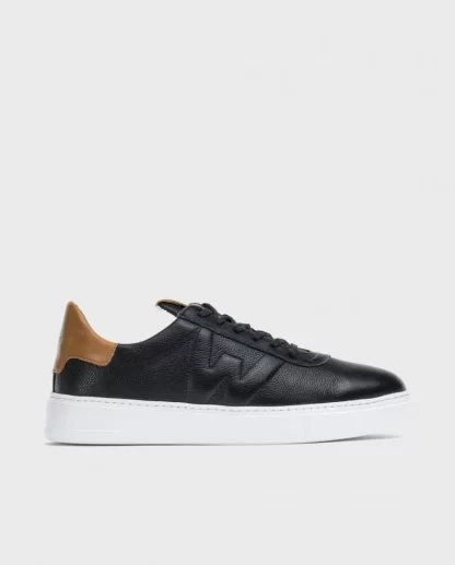 Wonders Deportivas Piel Relieve Negro/Came Online