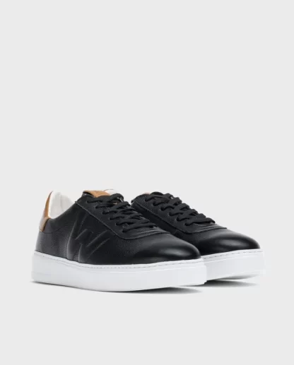 Wonders Deportivas Piel Relieve Negro/Came Online
