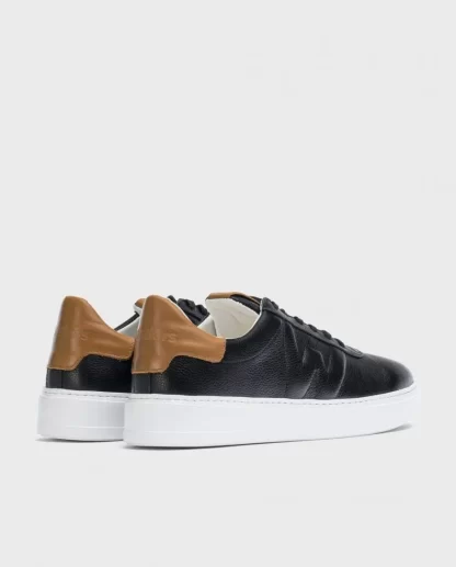 Wonders Deportivas Piel Relieve Negro/Came Online