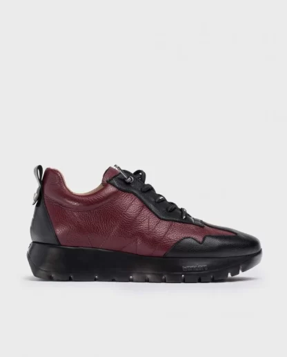 Wonders Deportivas Piel Supra Negro/Vino Cheap