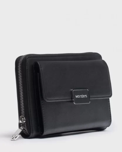 Wonders Maxi Cartera Valor Negro Cheap