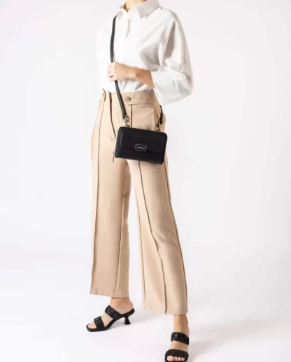 Wonders Maxi Cartera Valor Negro Cheap