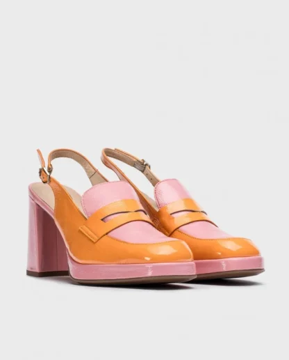 Wonders Mocasin Amelia Bicolor Apricot/Bl Best Sale