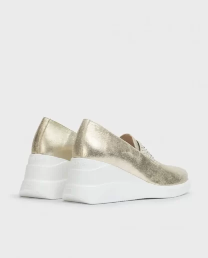 Wonders Mocasin Bone Dorado Platino Cheap
