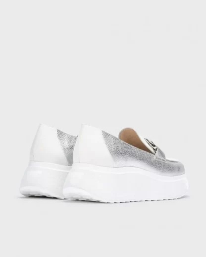 Wonders Mocasin Montreal Plata Plata/Off Flash Sale