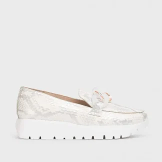 Wonders Mocasin Rose Blanco Off Cheap