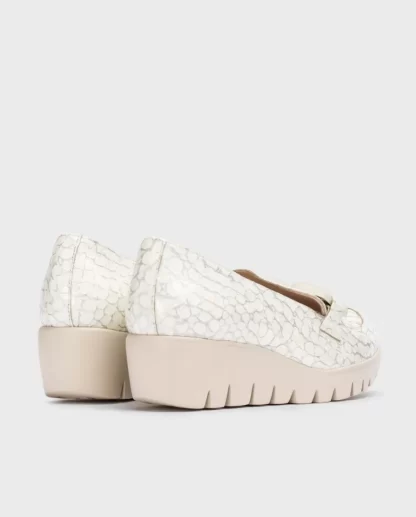 Wonders Mocasin San Marino Blanco Silver Discount