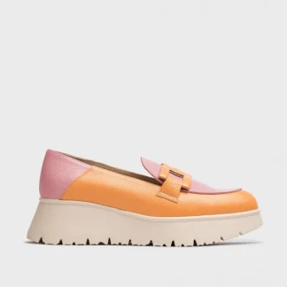 Wonders Mocasin Venecia Bicolor Apricot/Bl Store