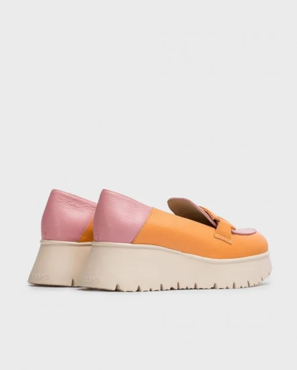 Wonders Mocasin Venecia Bicolor Apricot/Bl Store