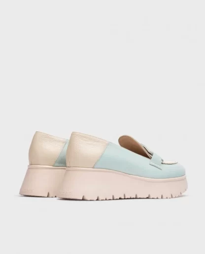 Wonders Mocasin Venecia Bicolor Aqua/Cream Hot