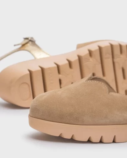 Wonders Sandalia Caravaca Marron Sand/Gold Flash Sale