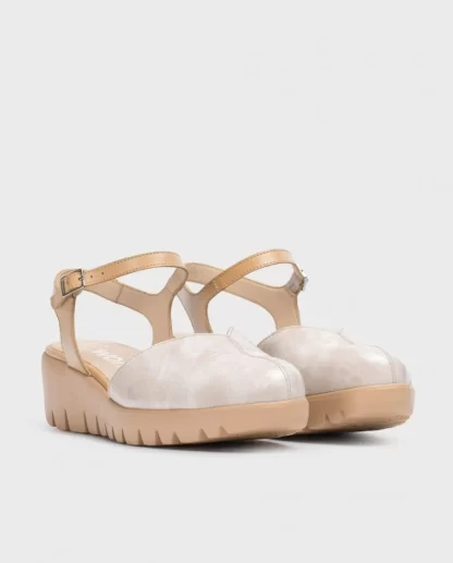 Wonders Sandalia Caravaca Tie Dye Taupe/Sand Sale