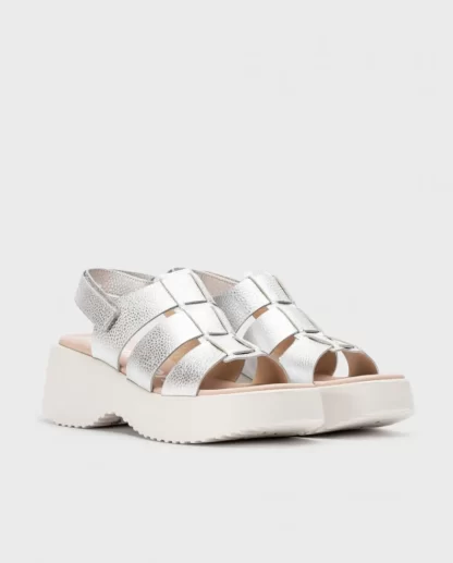 Wonders Sandalia Nora Plata Shop