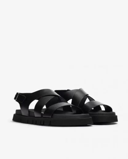 Wonders Sandalia Piel Tiras Cruzadas Negro Flash Sale