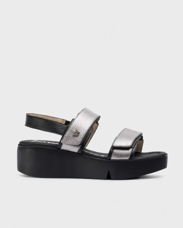 Wonders Sandalias Amapola Negra Negro/Plom Cheap