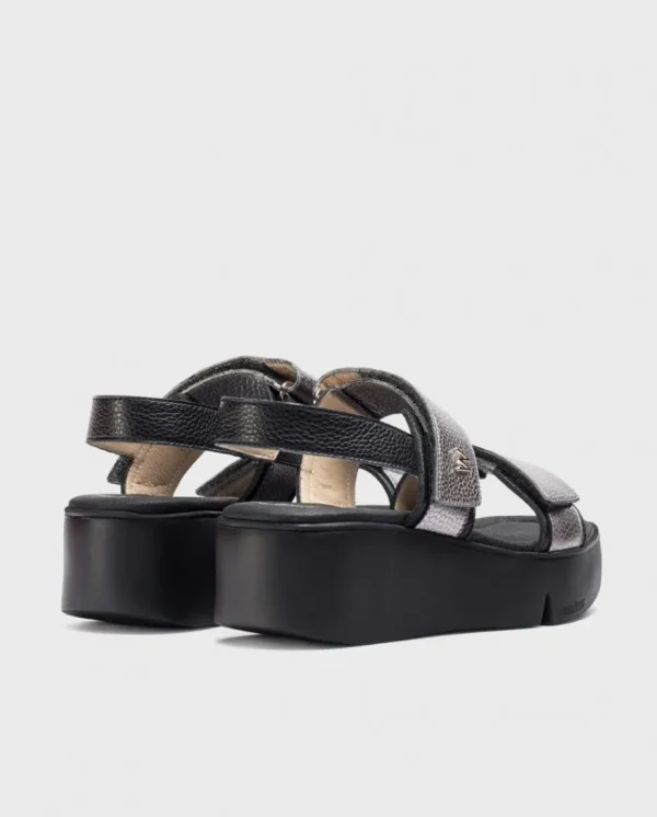 Wonders Sandalias Amapola Negra Negro/Plom Cheap