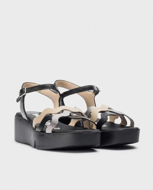 Wonders Sandalias Andy Multicolor Plo/Neg/Ta Online