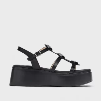 Wonders Sandalias Con Plataforma Carolina Negro Fashion