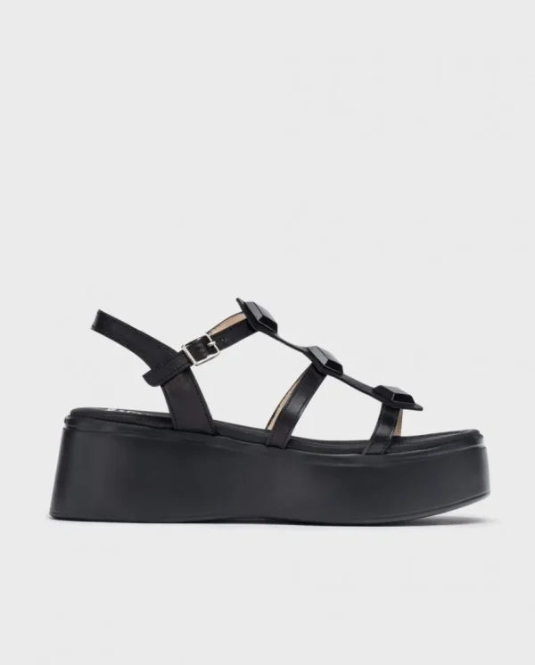 Wonders Sandalias Con Plataforma Carolina Negro Fashion