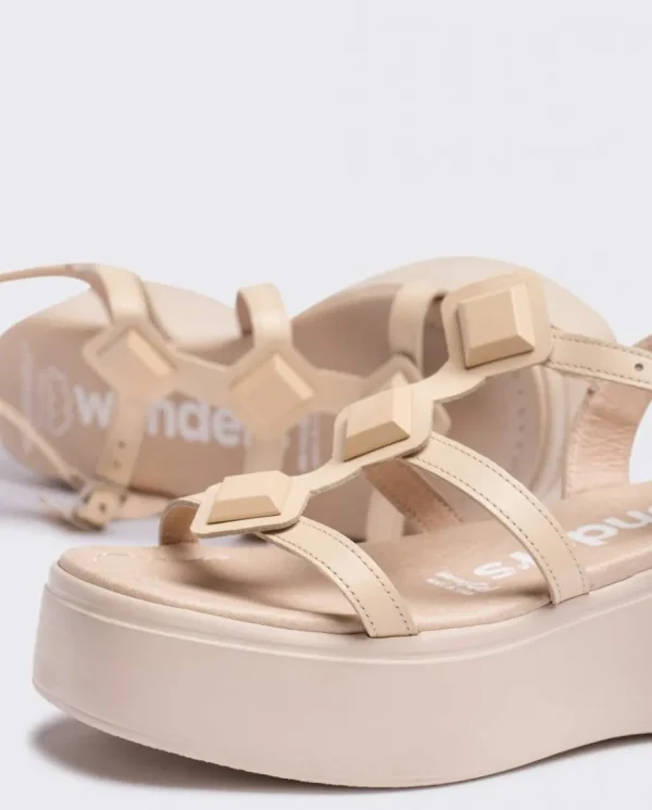 Wonders Sandalias Con Plataforma Carolina Natural Hot