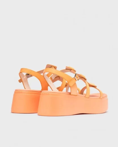 Wonders Sandalias Con Plataforma Carolina Naranja Apricot Best Sale