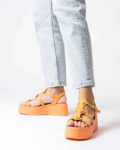 Wonders Sandalias Con Plataforma Carolina Naranja Apricot Best Sale