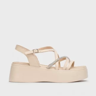 Wonders Sandalias Con Plataforma Martina Beige Natural Hot