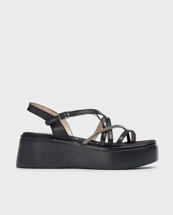 Wonders Sandalias Con Plataforma Martina Negra Negro Discount