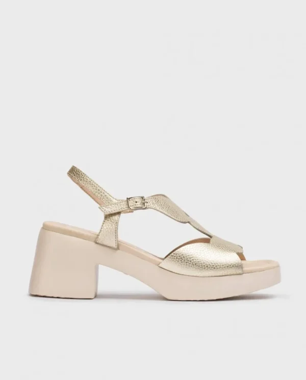 Wonders Sandalias De Tacon Dafne Platino Discount