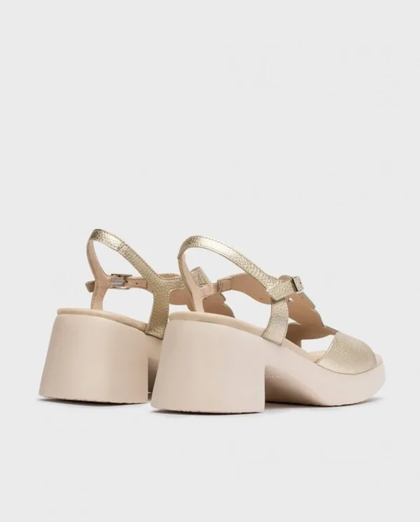 Wonders Sandalias De Tacon Dafne Platino Discount