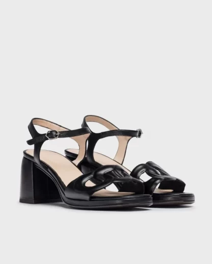 Wonders Sandalias De Tacon Emilia Negro Cheap