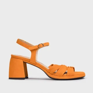 Wonders Sandalias De Tacon Gisela Naranja Apricot Clearance