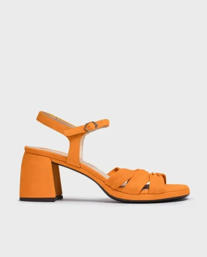 Wonders Sandalias De Tacon Gisela Naranja Apricot Clearance