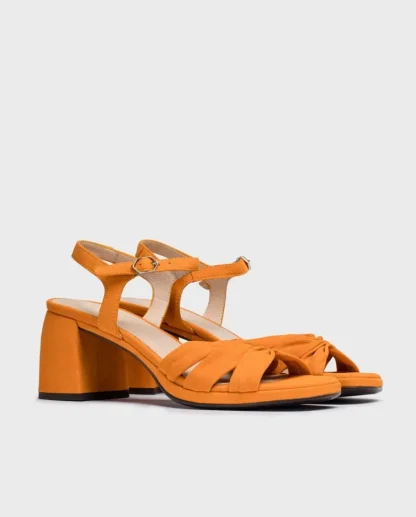 Wonders Sandalias De Tacon Gisela Naranja Apricot Clearance