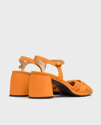 Wonders Sandalias De Tacon Gisela Naranja Apricot Clearance