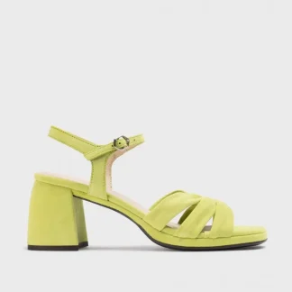 Wonders Sandalias De Tacon Gisela Verde Apple Flash Sale