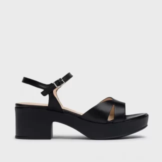 Wonders Sandalias De Tacon Grinon Negro Cheap