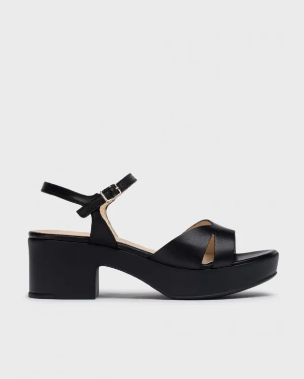 Wonders Sandalias De Tacon Grinon Negro Cheap