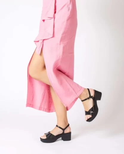 Wonders Sandalias De Tacon Grinon Negro Cheap