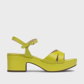 Wonders Sandalias De Tacon Grinon Verde Apple Cheap